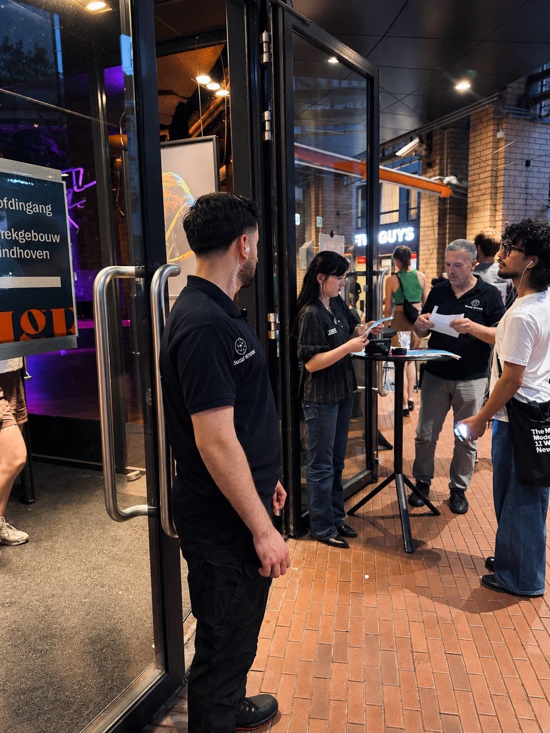 Deurbeveiliging door Social NTWRK bij een evenement